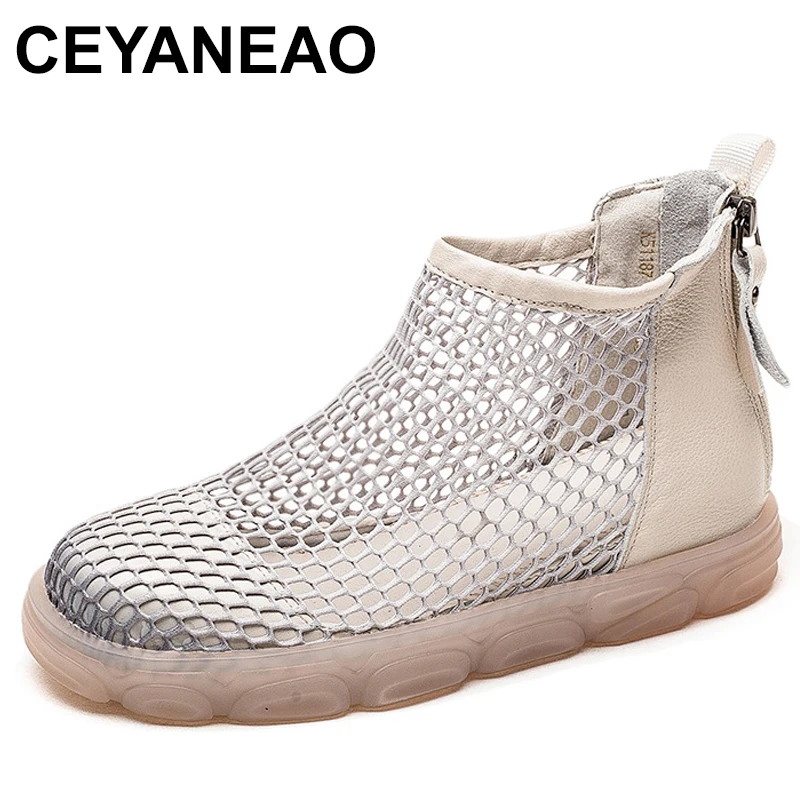 2cm Lace Ladies Fashion Ankle Breathable Summer Boots New In Women Novelty Sandals Designer Zipper Genuine Leather Shoes
2cm Lace Ladies Fashion Ankle Breathable Summer Boots New In Women Novelty Sandals Designer Zipper Genuine Leather Shoes