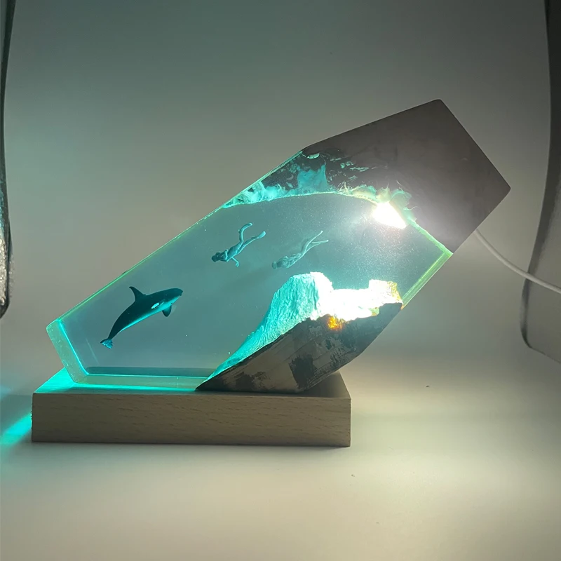 Seabed World Organism Resin Table Light Creactive Art Decoration Lamp Killer Whale Diver Theme Night Light USB Charge
Seabed World Organism Resin Table Light Creactive Art Decoration Lamp Killer Whale Diver Theme Night Light USB Charge