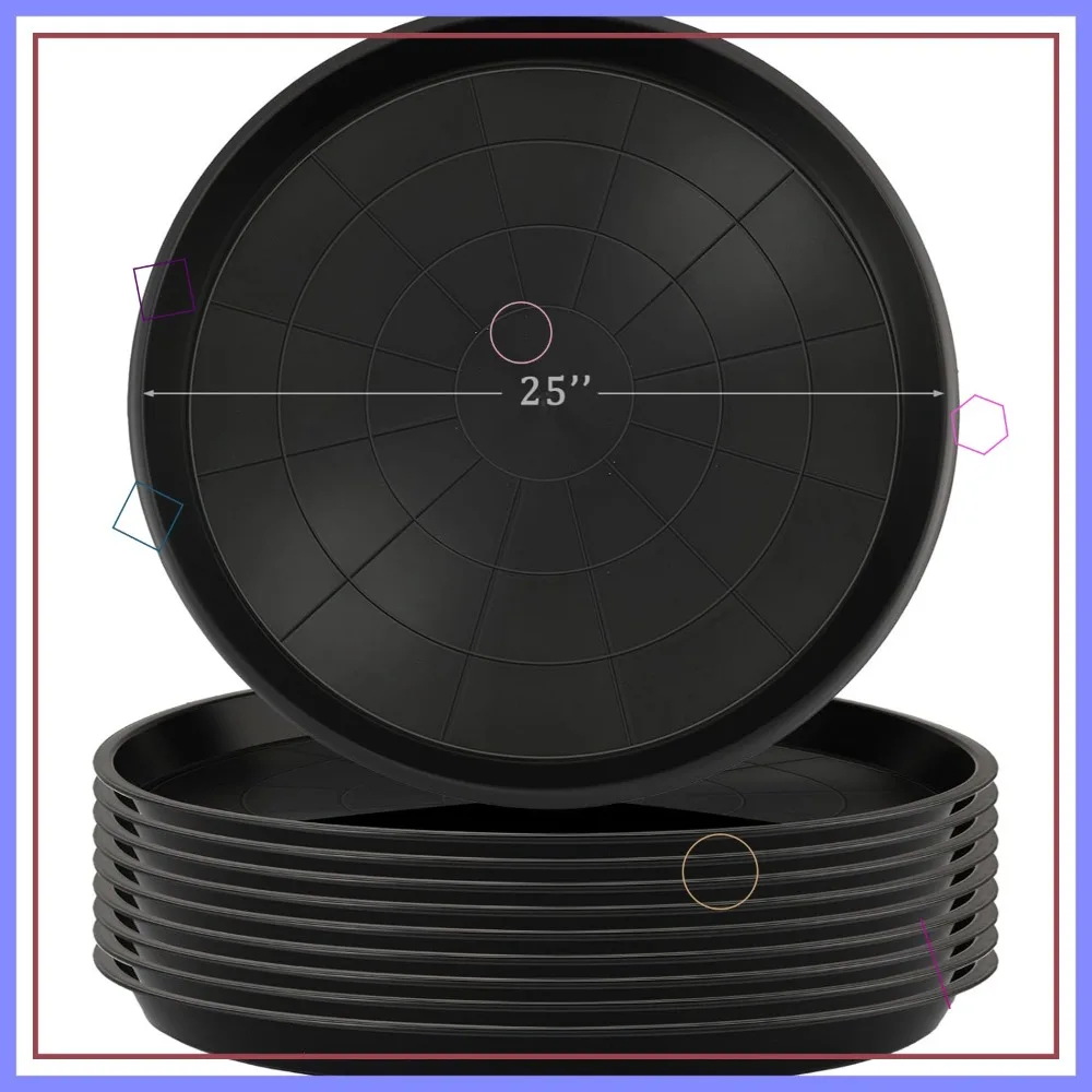 10 Pcs 25 Inch Heavy Duty Plastic Plant Saucers, Large Flower Pot Trays for Indoor Outdoor Use
10 Pcs 25 Inch Heavy Duty Plastic Plant Saucers, Large Flower Pot Trays for Indoor Outdoor Use