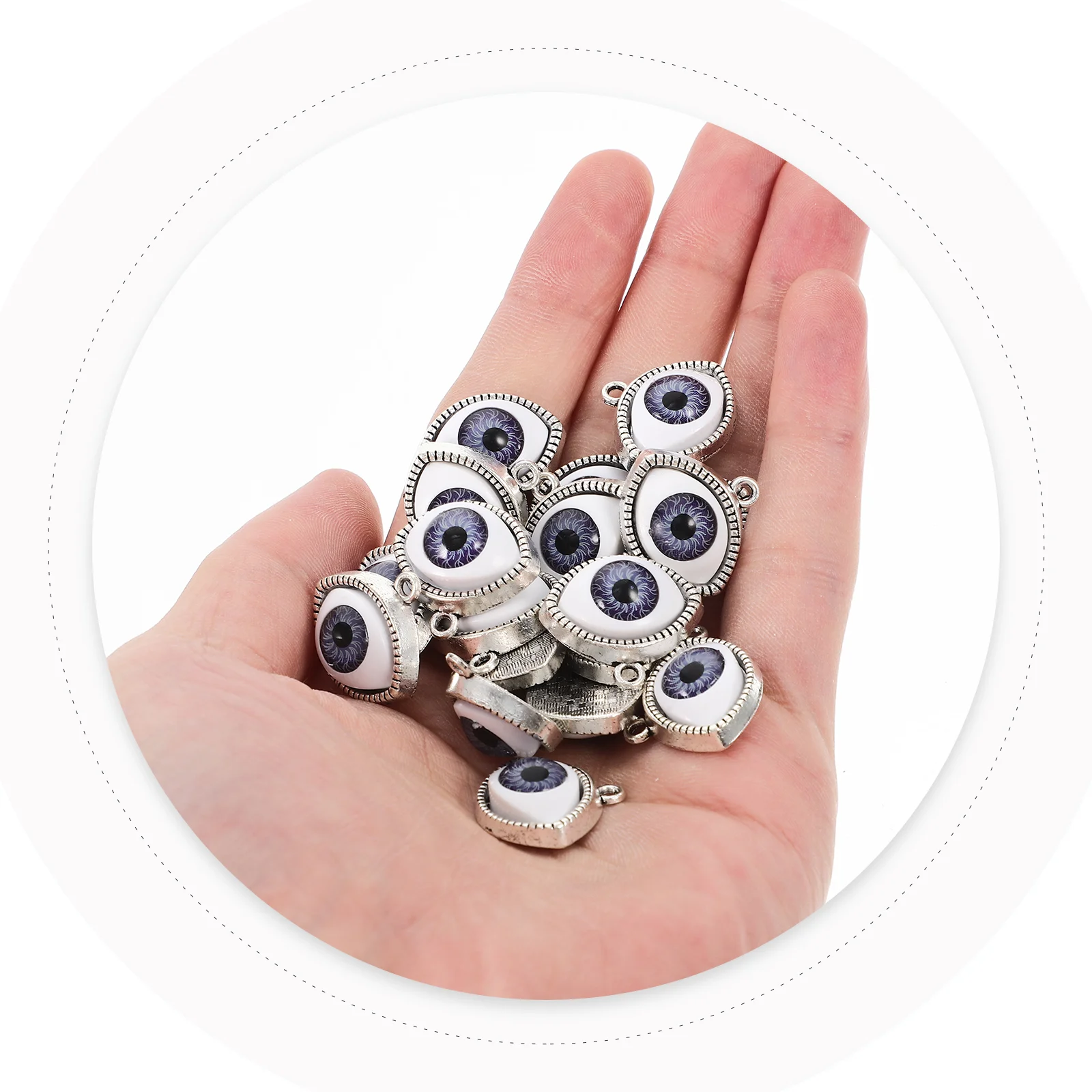 20 Pcs Eye Pendant Delicate Evil Charms Bracelet Necklace DIY Pendants Jewelry for Bracelets Accessories
20 Pcs Eye Pendant Delicate Evil Charms Bracelet Necklace DIY Pendants Jewelry for Bracelets Accessories