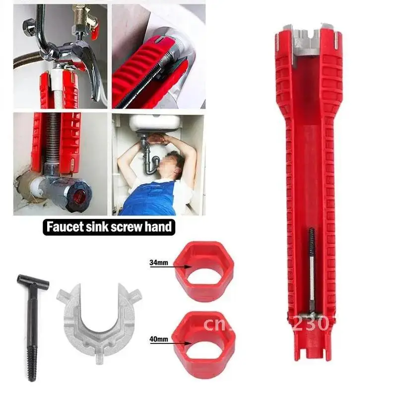 8 In 1 Multi Key Flume Magic Wrench Sink Plumbing Tools Magic Wrench 8 in 1 Multifunctional English Key Plumbing Wrench Tool
8 In 1 Multi Key Flume Magic Wrench Sink Plumbing Tools Magic Wrench 8 in 1 Multifunctional English Key Plumbing Wrench Tool