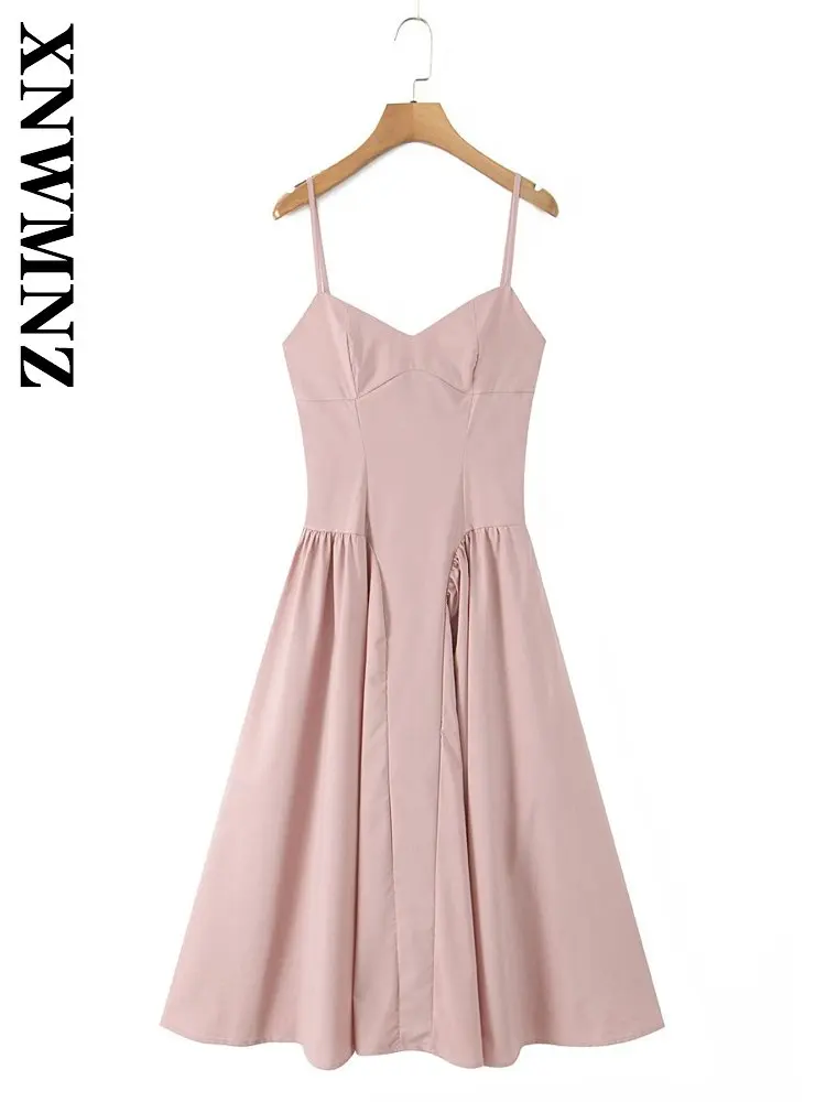 XNWMNZ 2026 Spring Woman Chic Casual Sleeveless Midi long Dress Sexy Vintage Summer Woman's thin shoulder strap Simple Dresses
XNWMNZ 2026 Spring Woman Chic Casual Sleeveless Midi long Dress Sexy Vintage Summer Woman's thin shoulder strap Simple Dresses