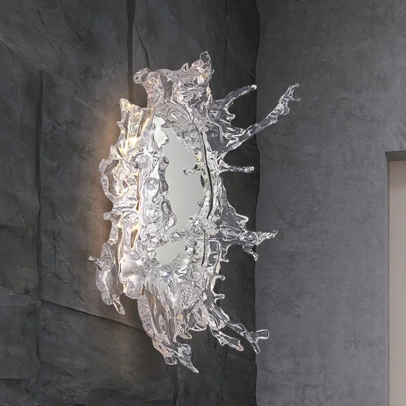 Art water spray mirror wall lamp living room background wall dressing table bathroom
Art water spray mirror wall lamp living room background wall dressing table bathroom