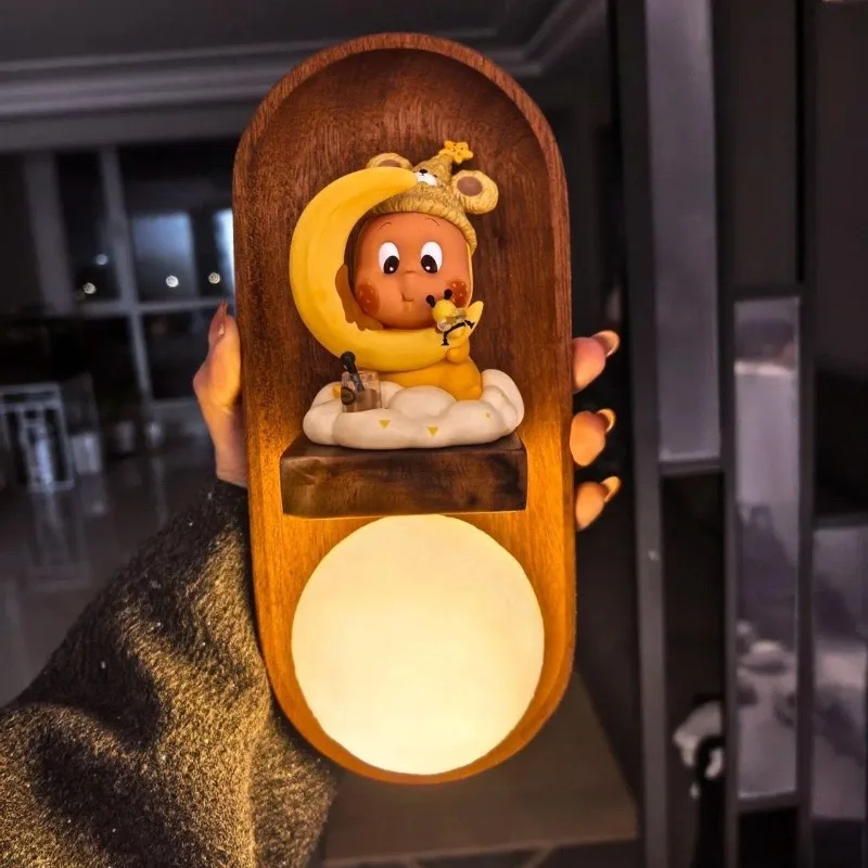 Luminous night light medieval solid wood French wall-mounted magnetic wall decoration modern
Luminous night light medieval solid wood French wall-mounted magnetic wall decoration modern