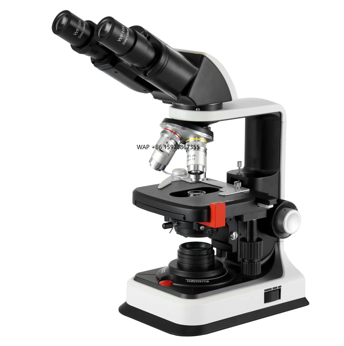 Professional Binocular Biological Compound Microscope with Plan Achromatic Objectives, 40X-1600X Magnification, (CE Certified)
Professional Binocular Biological Compound Microscope with Plan Achromatic Objectives, 40X-1600X Magnification, (CE Certified)