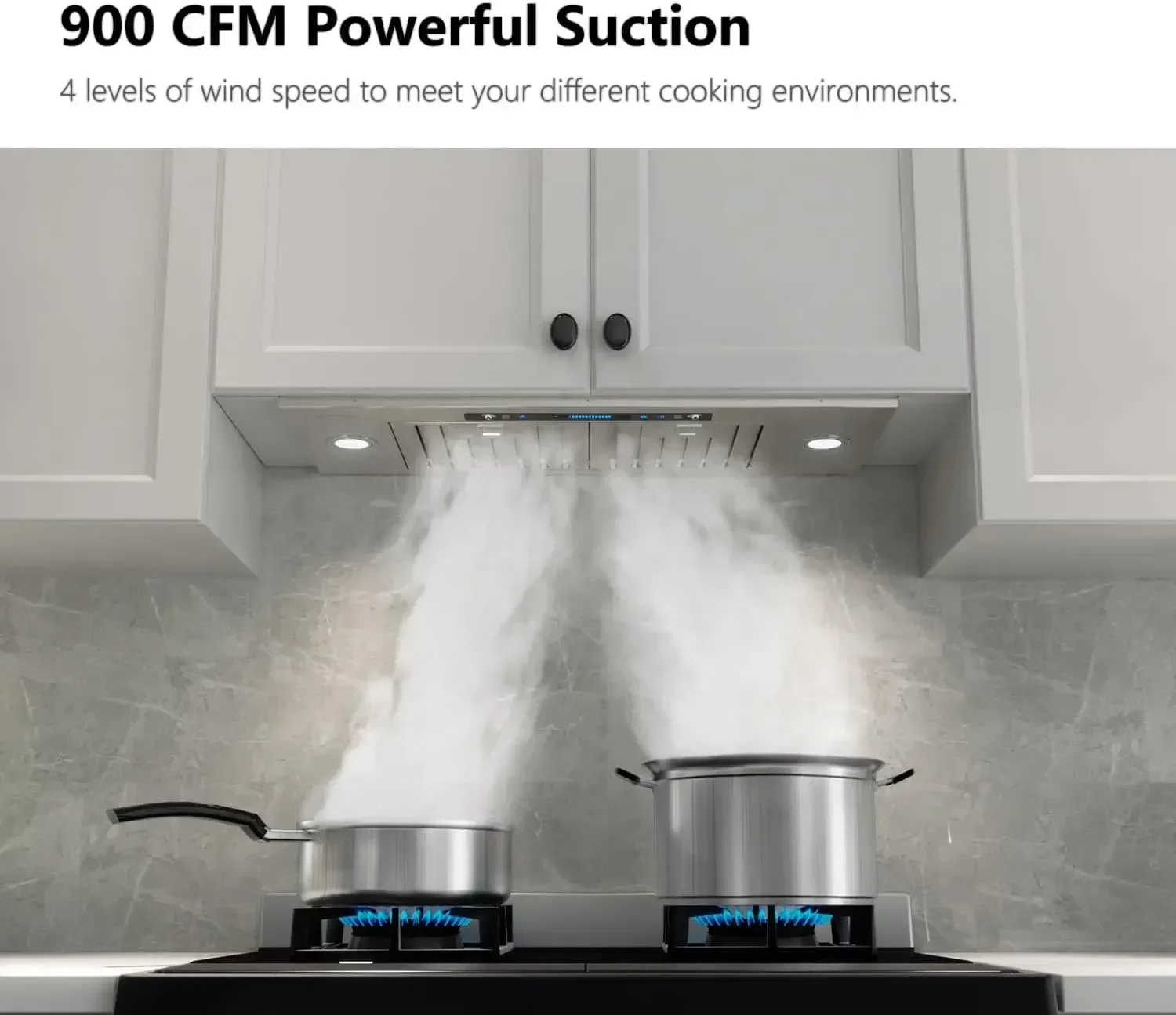 IKTCH 30 inch Built-in/Insert Range Hood 900 CFM,Ducted/Ductless Convertible Duct,Stainless Steel Kitchen Vent Hood with 4 Speed
IKTCH 30 inch Built-in/Insert Range Hood 900 CFM,Ducted/Ductless Convertible Duct,Stainless Steel Kitchen Vent Hood with 4 Speed
