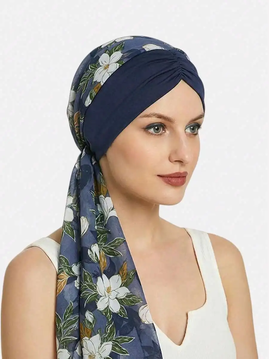 Womens Floral Printed Headscarf Hat With Scarf For Daily Summer Beach Holiday Travel
Womens Floral Printed Headscarf Hat With Scarf For Daily Summer Beach Holiday Travel