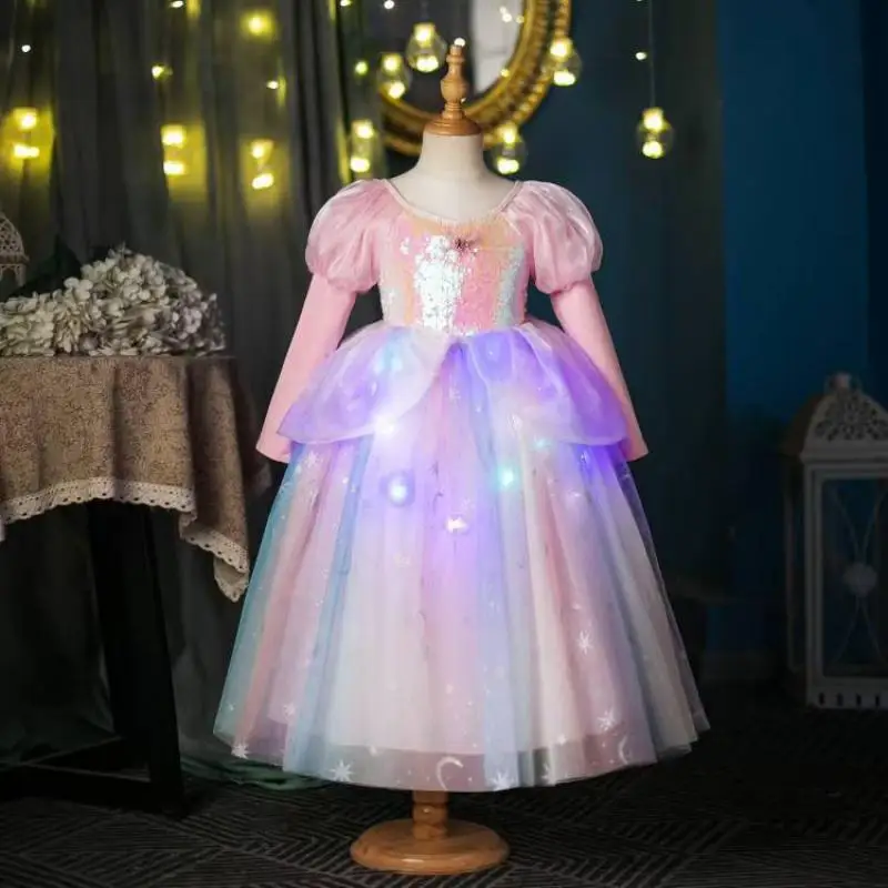 2024 Sequin Tulle Girl Princess Dress Birthday Party Girls Dresses Holiday Long Sleeve Child Clothing School Performance Clothes
2024 Sequin Tulle Girl Princess Dress Birthday Party Girls Dresses Holiday Long Sleeve Child Clothing School Performance Clothes