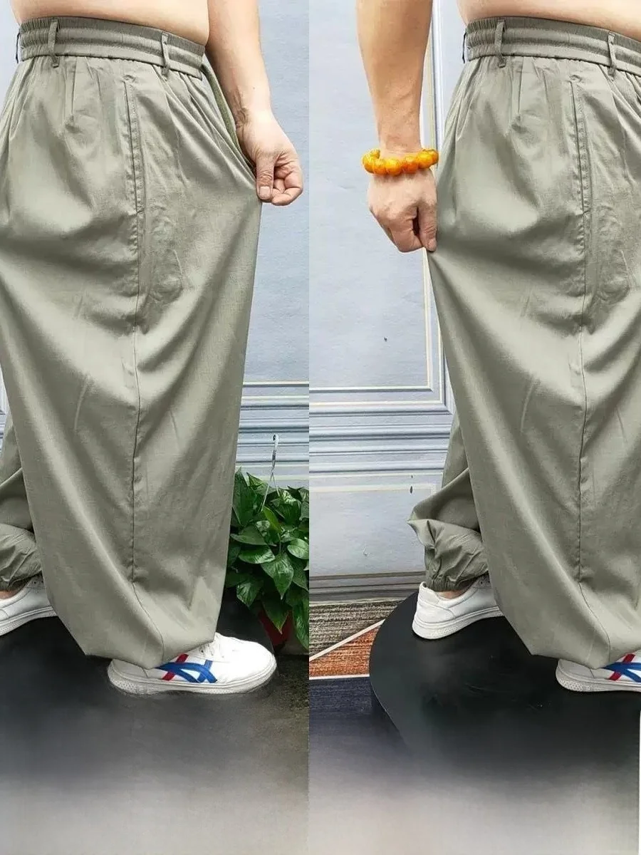 Men's Casual Loose Fit Elastic Waist Cargo Pants Summer Thin Breathable Cuffed Harlan Pants Polyester Fiber Comfortable Skin-...
Men's Casual Loose Fit Elastic Waist Cargo Pants Summer Thin Breathable Cuffed Harlan Pants Polyester Fiber Comfortable Skin-...