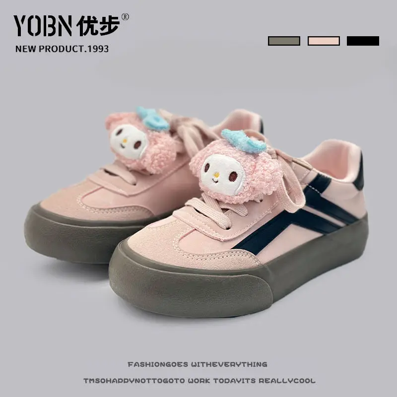 Sweet My Melody Kuromi Anime Kawaii Sanrio Casual Shoes Cute Cartoon Ins Fashion Plush Doll Board Sneakers Gifts for Kids
Sweet My Melody Kuromi Anime Kawaii Sanrio Casual Shoes Cute Cartoon Ins Fashion Plush Doll Board Sneakers Gifts for Kids