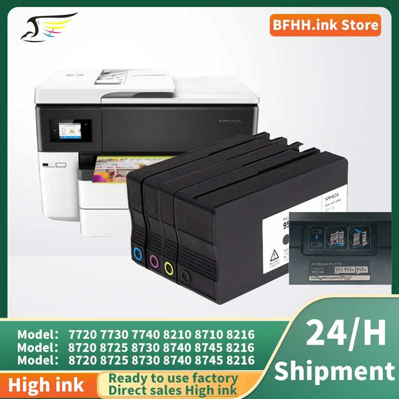 For HP 952XL 954XL 955XL Compatible Ink Cartridge For HP Officejet Pro 7720 7730 7740 8210 8218 8710 8715 8720 8730 8740
For HP 952XL 954XL 955XL Compatible Ink Cartridge For HP Officejet Pro 7720 7730 7740 8210 8218 8710 8715 8720 8730 8740