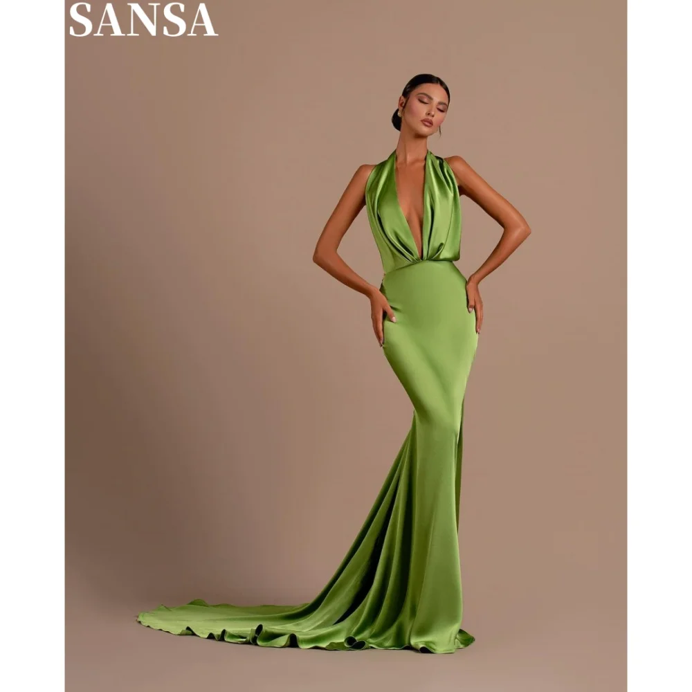 Sansa Elegant A-line Imitate Lace Porm Dress Customized Floor-Length Halter Neck Wedding Dresses Sleeveless Vestidos De Fiesta
Sansa Elegant A-line Imitate Lace Porm Dress Customized Floor-Length Halter Neck Wedding Dresses Sleeveless Vestidos De Fiesta