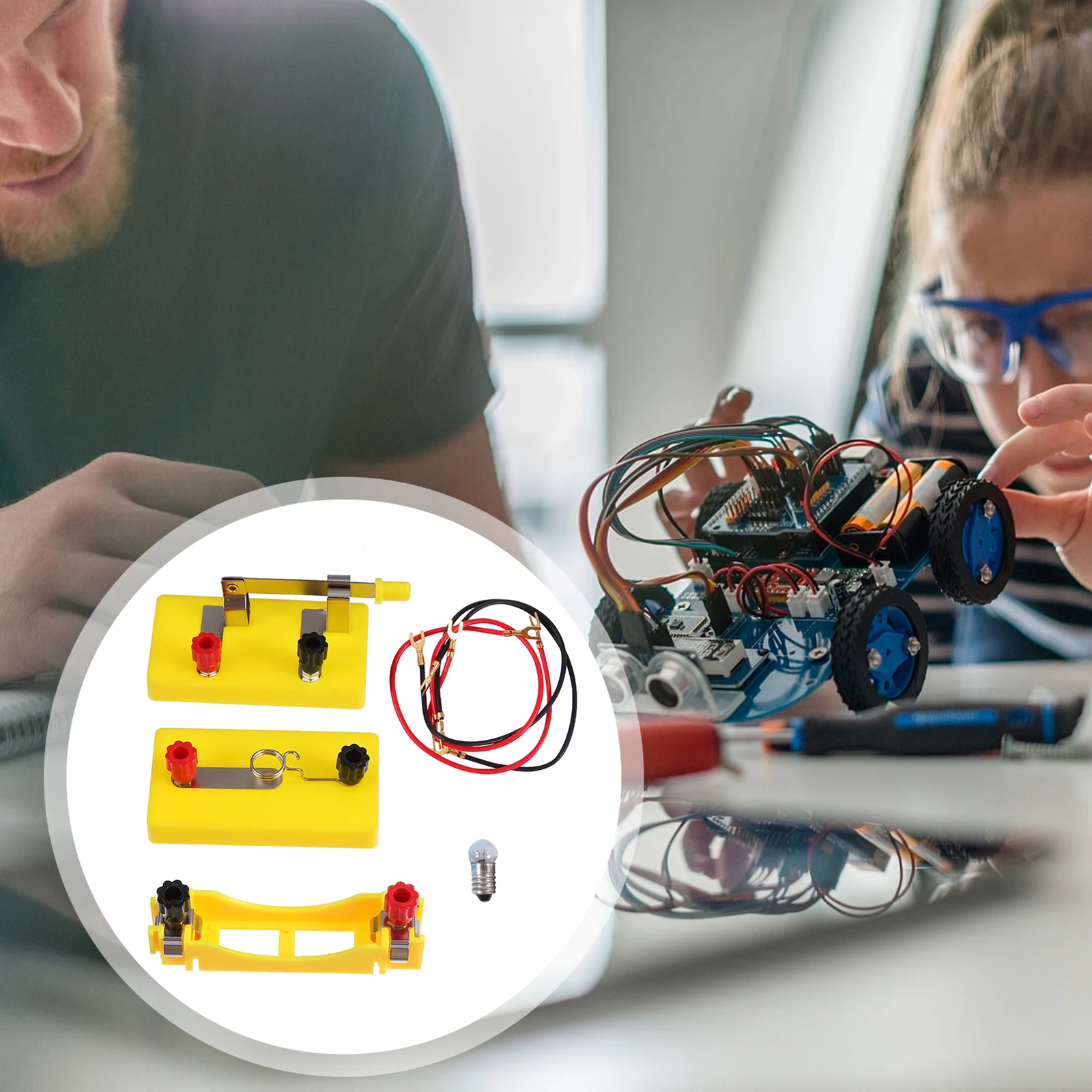 Circuit Experiment Box Physics Kit Basic Electronic Set Eco Friendly Lightweight Students Learning Teaching Storage
Circuit Experiment Box Physics Kit Basic Electronic Set Eco Friendly Lightweight Students Learning Teaching Storage