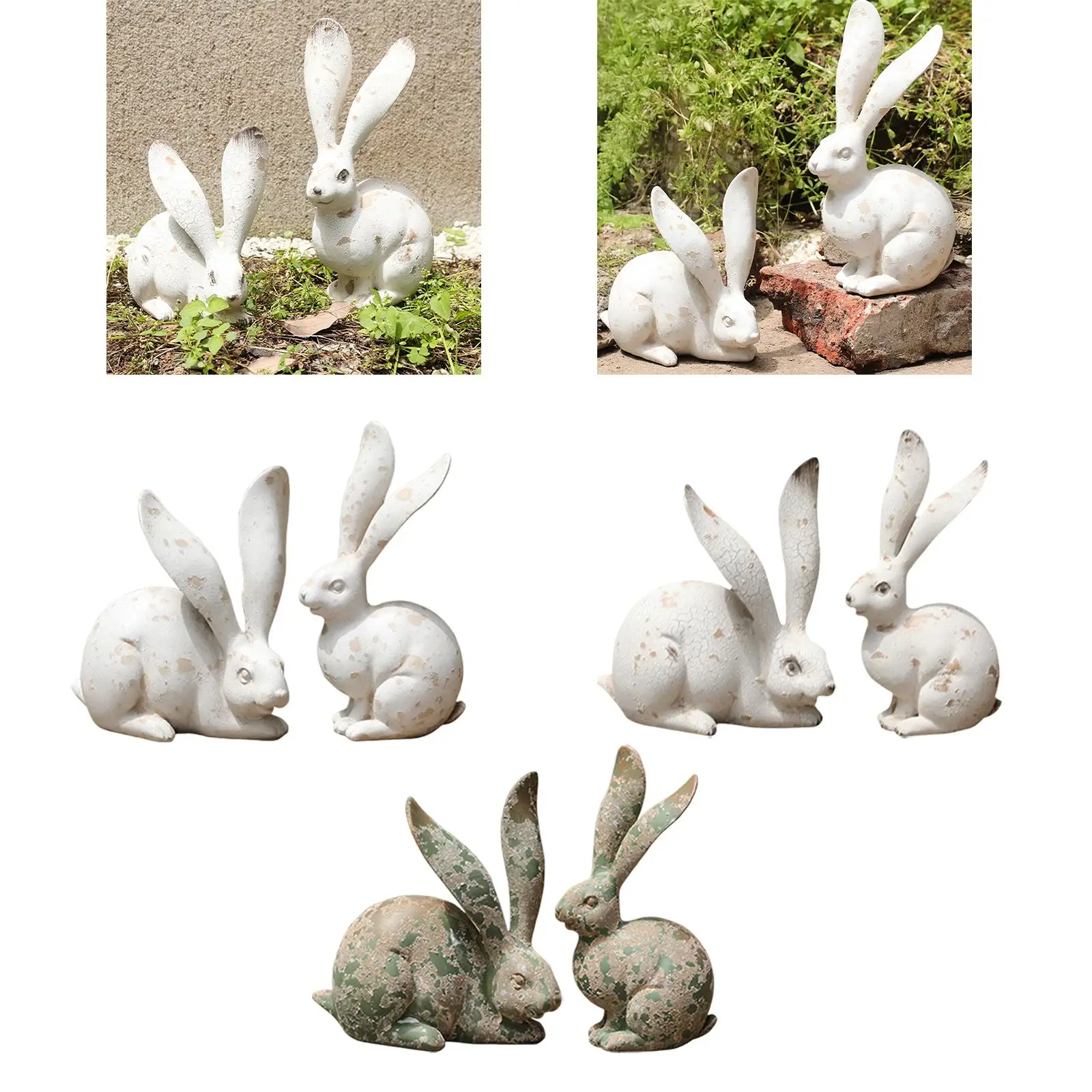 2x Rabbit Figurines Home Decoration Artwork Craft Creative Collectible Resin Statue for Room Balcony Courtyard Office Bedroom
2x Rabbit Figurines Home Decoration Artwork Craft Creative Collectible Resin Statue for Room Balcony Courtyard Office Bedroom