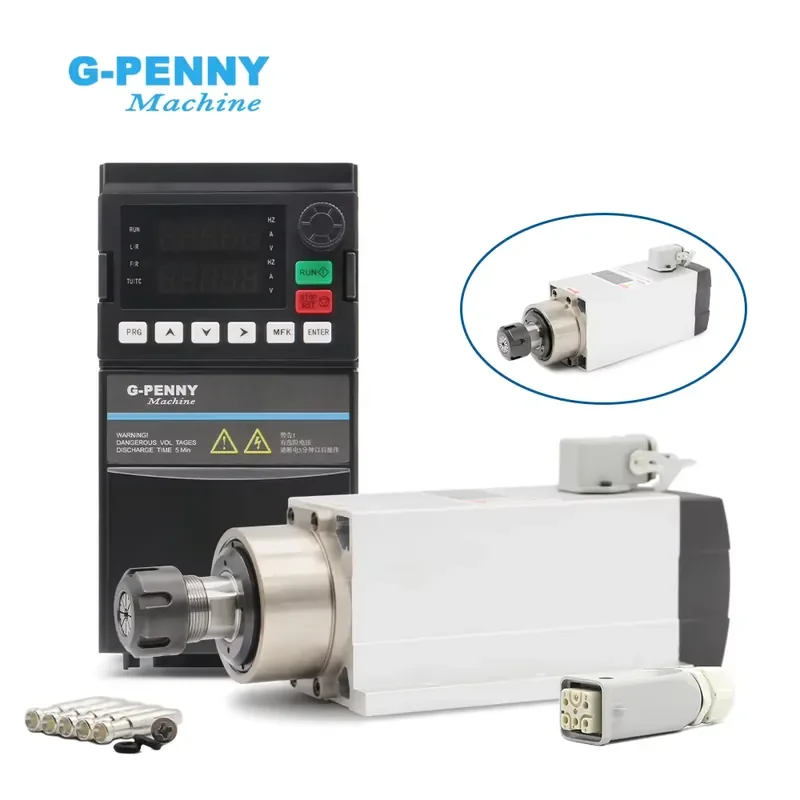 G-Penny 2.2KW ER25 220V Square Type Air Cooled Spindle Kit Motor Bearing 1-13mm Collet 0-18000rpm Mounting Flange
G-Penny 2.2KW ER25 220V Square Type Air Cooled Spindle Kit Motor Bearing 1-13mm Collet 0-18000rpm Mounting Flange