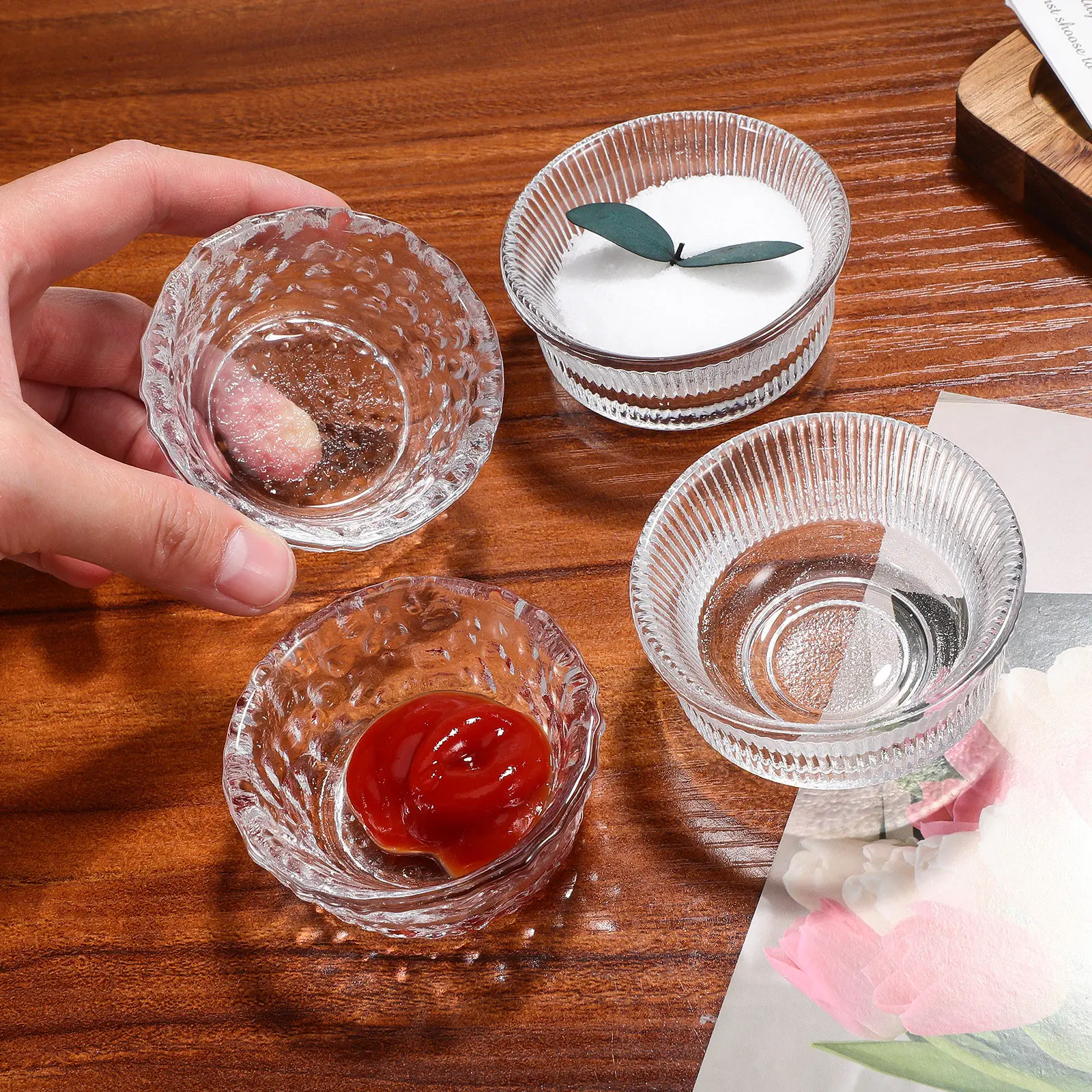 6Pcs Small Glass Dip Bowls Compact Sturdy Snack Sauce Dessert Prep Bowls Kitchen Use Soy Sauce Dish Serving Bowl
6Pcs Small Glass Dip Bowls Compact Sturdy Snack Sauce Dessert Prep Bowls Kitchen Use Soy Sauce Dish Serving Bowl