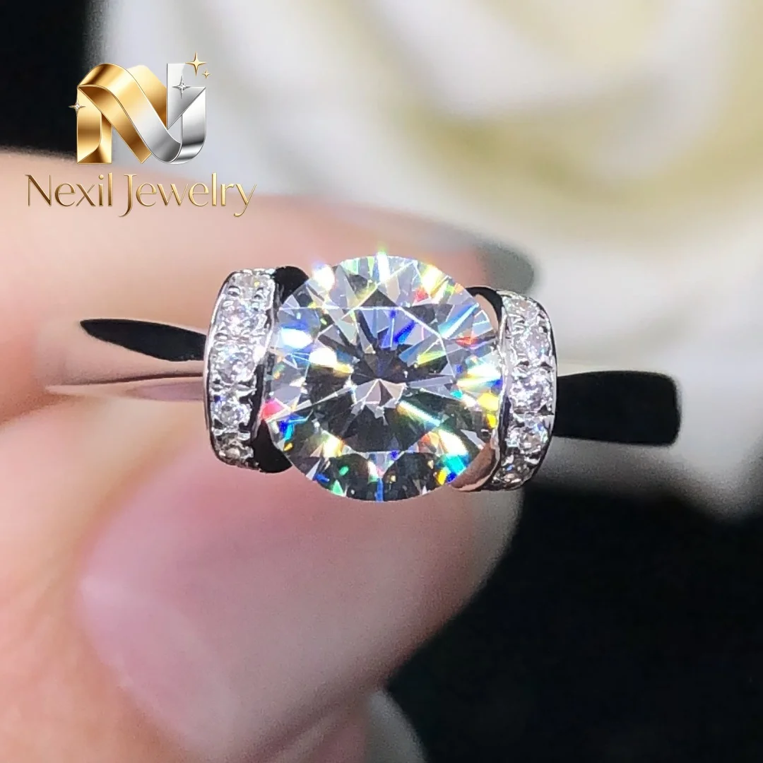 Nexil Jewelry Nexil Jewelry 1Ctw 6.5mm D VVS1 Moissanite Diamond Engagement Ring Women Wedding Solid Platinum 950 Jewelry Pt9
Nexil Jewelry Nexil Jewelry 1Ctw 6.5mm D VVS1 Moissanite Diamond Engagement Ring Women Wedding Solid Platinum 950 Jewelry Pt9
