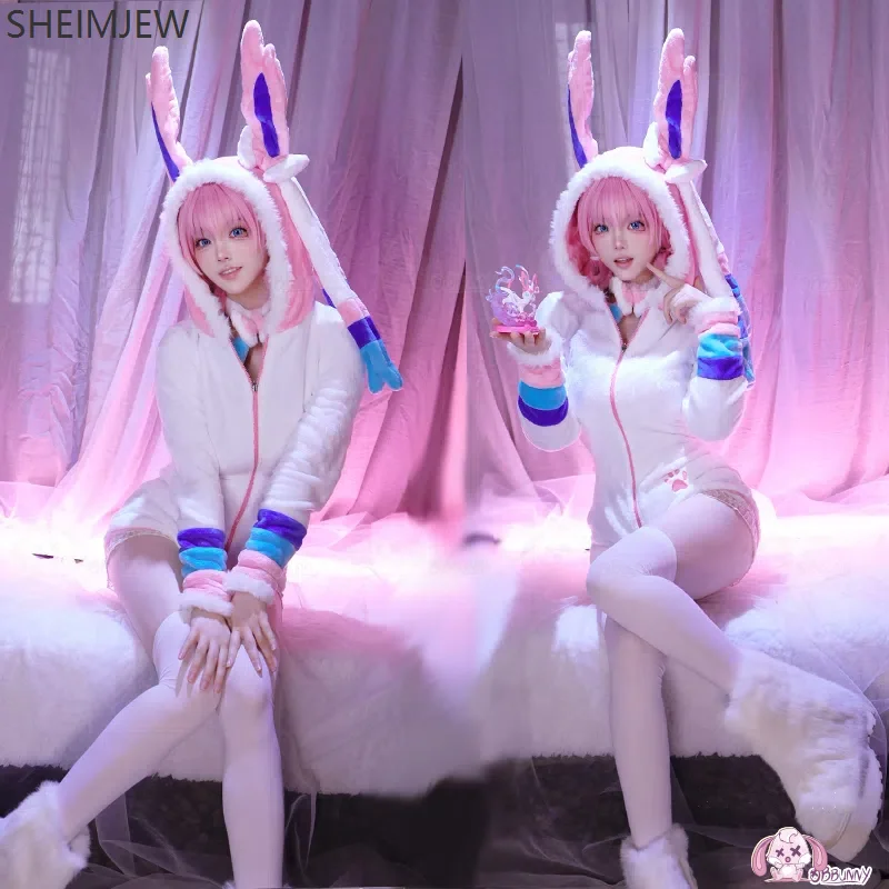 Derivative Sexy Cartoon Bunny Fluffy Hooded Bodysuit Deep V Cute Flannel Bodysuit Jumpsuit With Neck Chain Socks Cosplay Costume
Derivative Sexy Cartoon Bunny Fluffy Hooded Bodysuit Deep V Cute Flannel Bodysuit Jumpsuit With Neck Chain Socks Cosplay Costume