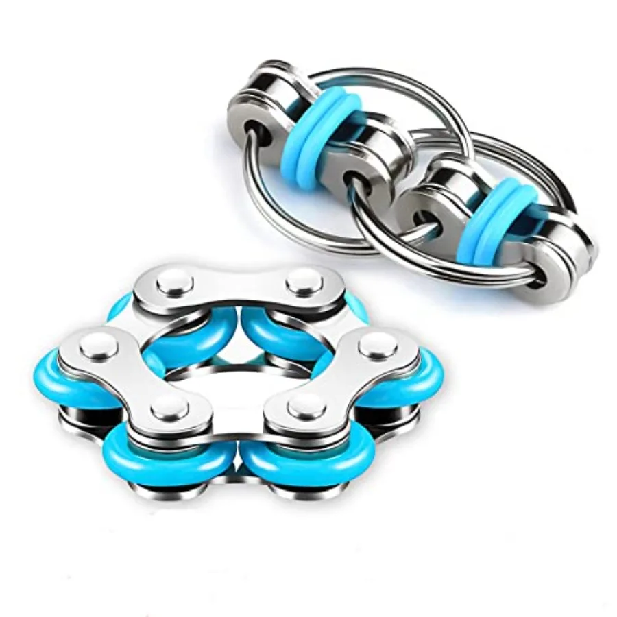 Quality Assurance Bike Chain Fidget Toys Set - Six Roller and Key Flippy Chain for ADHD, ADD, Autism, Anxiety Relief for Adults
Quality Assurance Bike Chain Fidget Toys Set - Six Roller and Key Flippy Chain for ADHD, ADD, Autism, Anxiety Relief for Adults