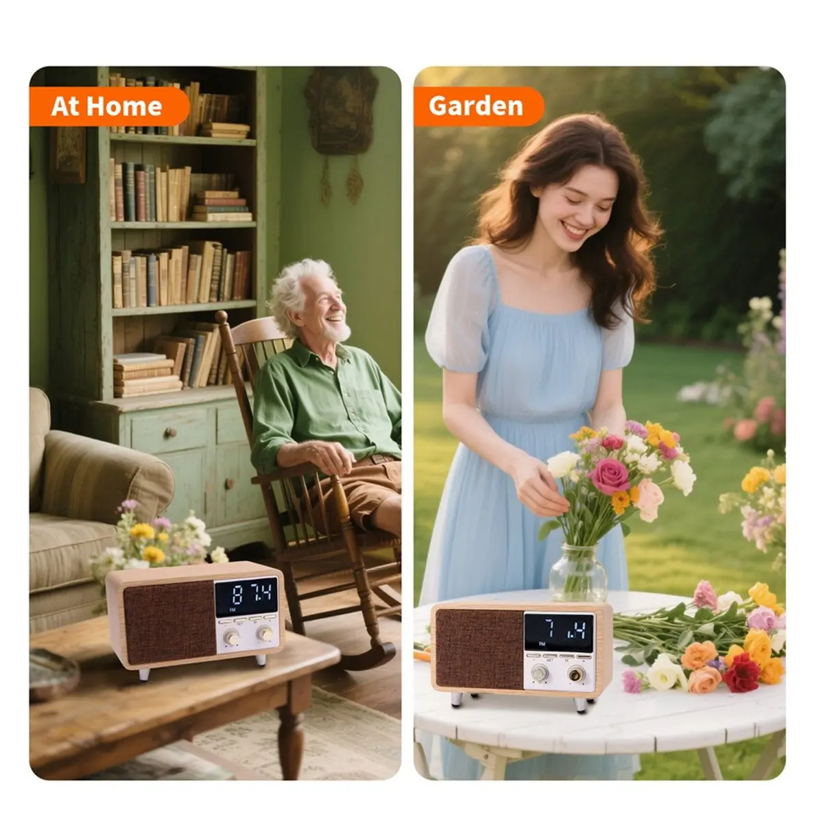 *ONE DAY Multifunction Retro Bluetooth Speaker FM Radio, Subwoofer, Alarm Clock, Music Player, Support TF Card & AUX Playback
*ONE DAY Multifunction Retro Bluetooth Speaker FM Radio, Subwoofer, Alarm Clock, Music Player, Support TF Card & AUX Playback