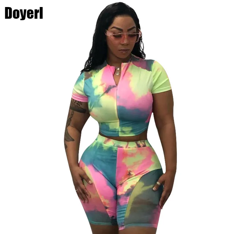 Casual Two Piece Set Short Tracksuit Women Summer Clothes Crop Tops Biker Shorts Set Tie Dye Bodycon 2 Piece Outfit Matching Set
Casual Two Piece Set Short Tracksuit Women Summer Clothes Crop Tops Biker Shorts Set Tie Dye Bodycon 2 Piece Outfit Matching Set