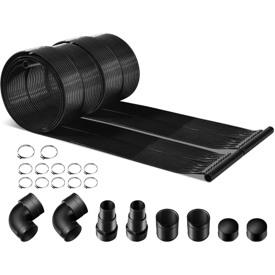 IRONMAX Солнечный обогреватель для бассейна, 2,5 x 10 футов, надземная панель для подогрева бассейна с переходником, шланговым разъемом, черный, 10 футов, Swimmi
IRONMAX Солнечный обогреватель для бассейна, 2,5 x 10 футов, надземная панель для подогрева бассейна с переходником, шланговым разъемом, черный, 10 футов, Swimmi