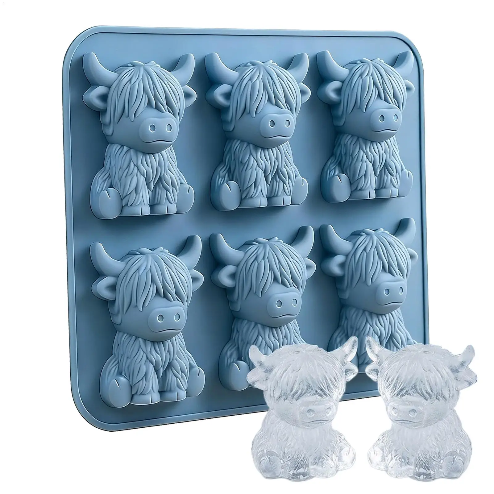 Ice Molds 6 Cute Cavity Cow Shape Maker Silicone Ice Cube Mold Fun Novelty Tray for Summer BBQ Grill Picnic Restaurant Bar
Ice Molds 6 Cute Cavity Cow Shape Maker Silicone Ice Cube Mold Fun Novelty Tray for Summer BBQ Grill Picnic Restaurant Bar