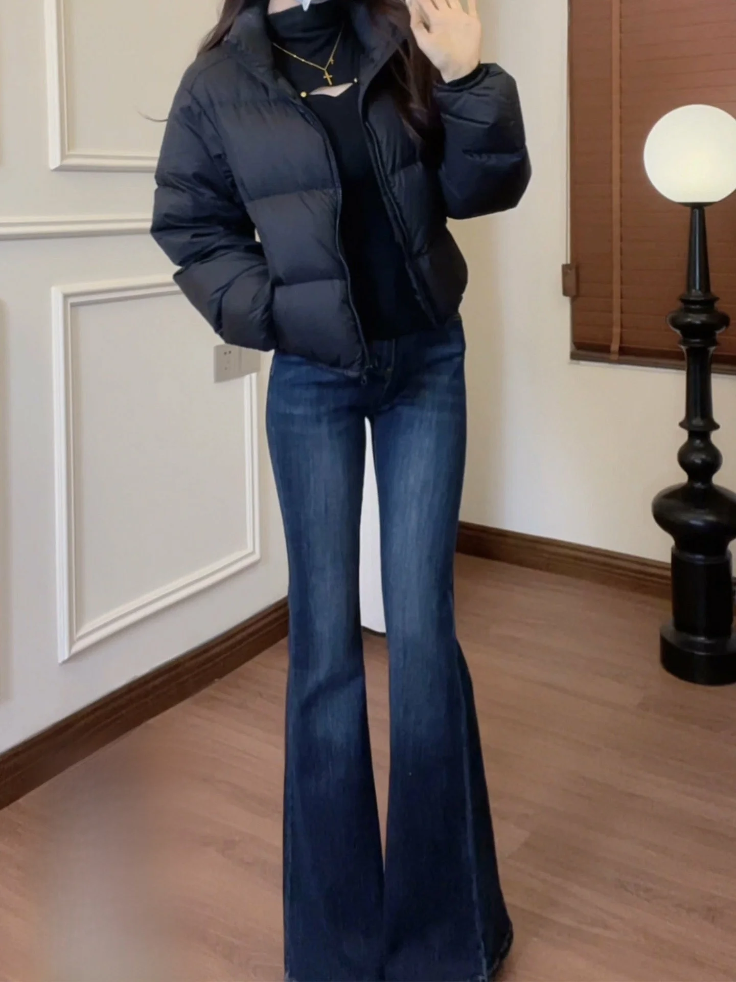 American Style Bell Bottom Blue Grey Denim Jeans Women's Summer New Pear Shape Versatile Thin Beautiful Long Pants
American Style Bell Bottom Blue Grey Denim Jeans Women's Summer New Pear Shape Versatile Thin Beautiful Long Pants