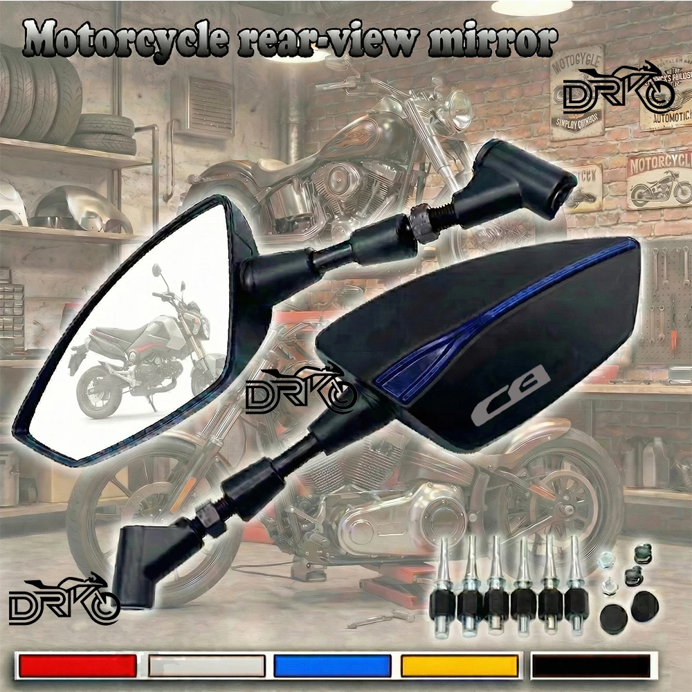 Adjustable Side Rearview Mirrors for Honda CB Motorcycle – CB125R / CB150R / CB190R / CB250R / CB300R / CB400 / CB500R / CB500X
Adjustable Side Rearview Mirrors for Honda CB Motorcycle – CB125R / CB150R / CB190R / CB250R / CB300R / CB400 / CB500R / CB500X
