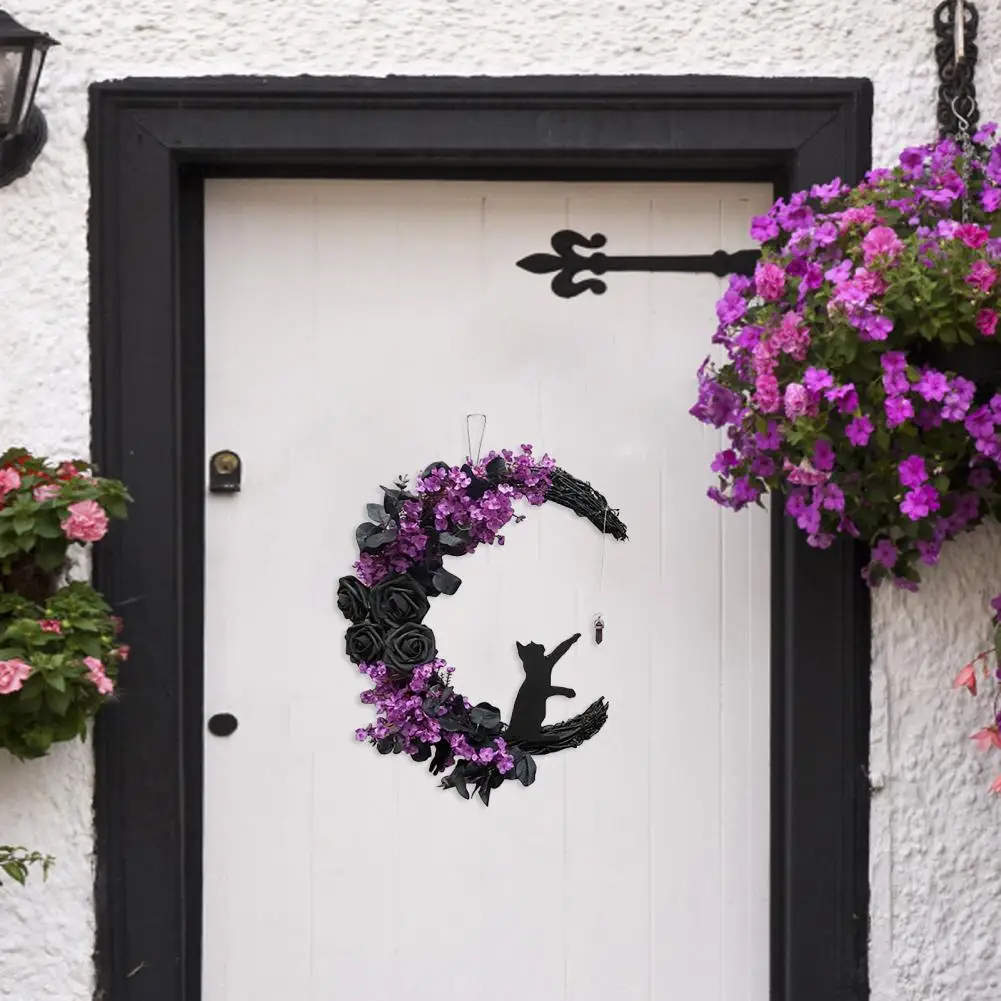Halloween Wreaths for Front Door Black Cat Halloween Wreath Spooky Black Cat Moonlight Halloween Wreath with Led for Front
Halloween Wreaths for Front Door Black Cat Halloween Wreath Spooky Black Cat Moonlight Halloween Wreath with Led for Front