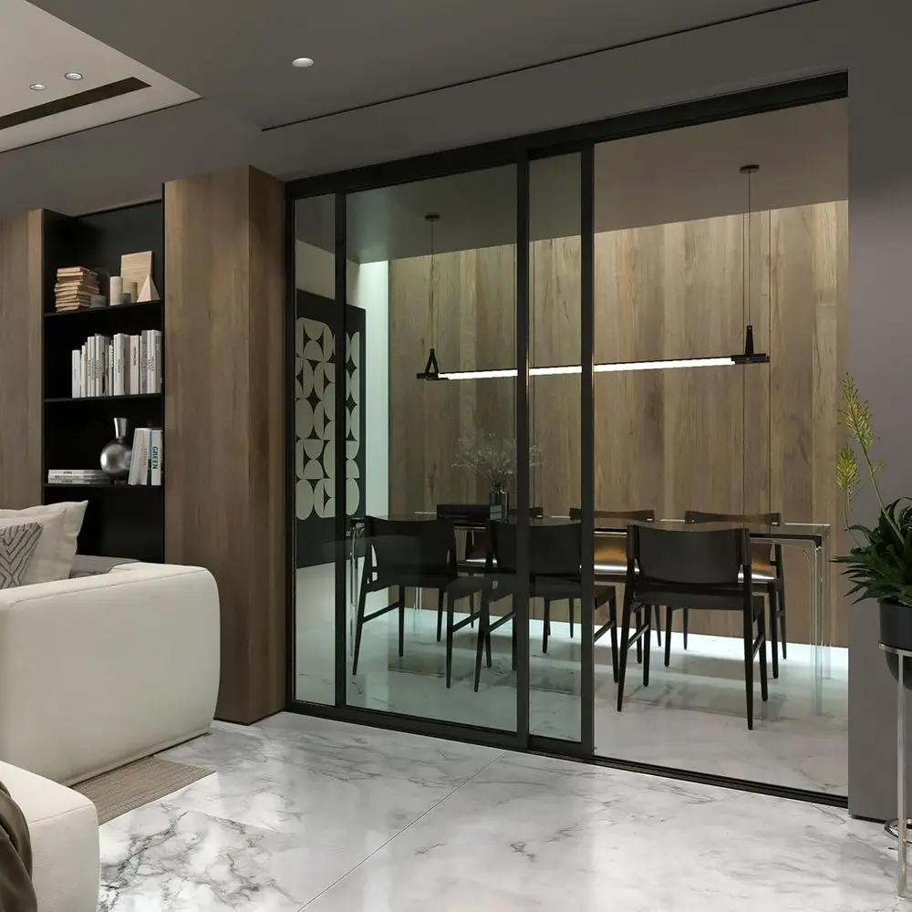 60x80 Clear Glass 2-Panel Room Divider - Modern Wall Partition for Space Separation
60x80 Clear Glass 2-Panel Room Divider - Modern Wall Partition for Space Separation