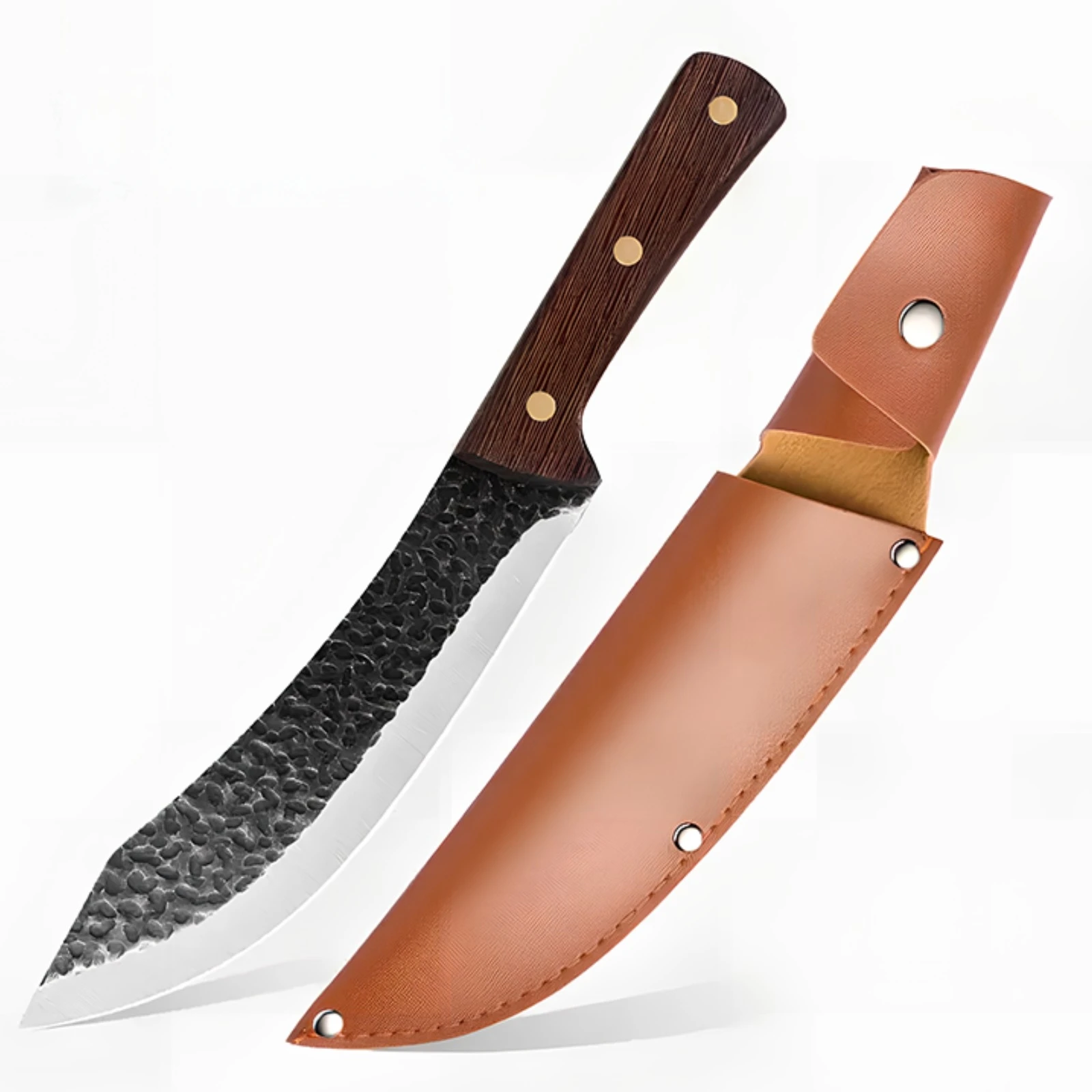 Hand Forged Mini Cleaver Knife, High Carbon Steel Meat Cleaver, Hammered Kitchen Utility Knife
Hand Forged Mini Cleaver Knife, High Carbon Steel Meat Cleaver, Hammered Kitchen Utility Knife