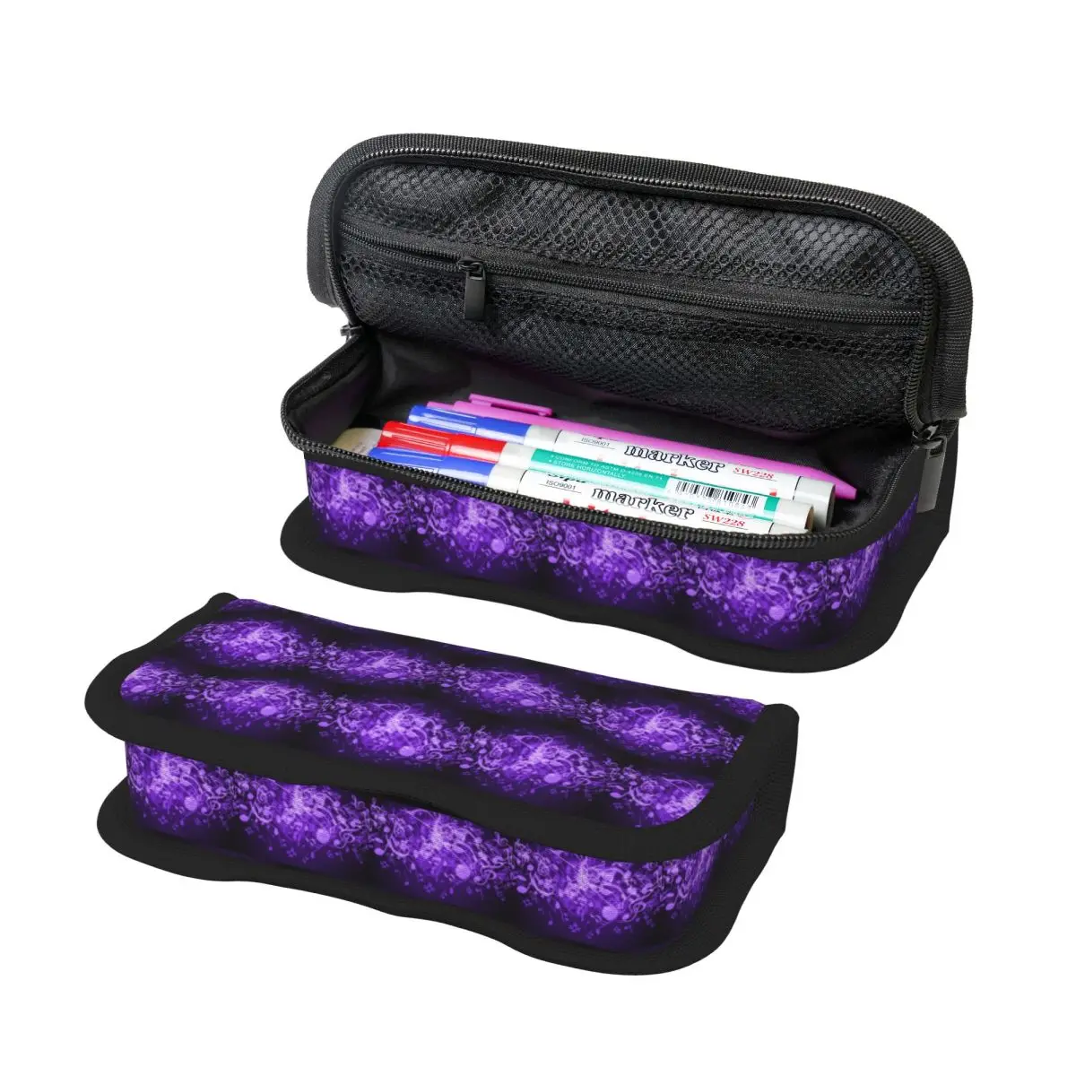Purple Glow Music Notes Pencil Case for Kids School Pen Box Pencil Bag Stationery Supplies Pen Holder Bag
Purple Glow Music Notes Pencil Case for Kids School Pen Box Pencil Bag Stationery Supplies Pen Holder Bag