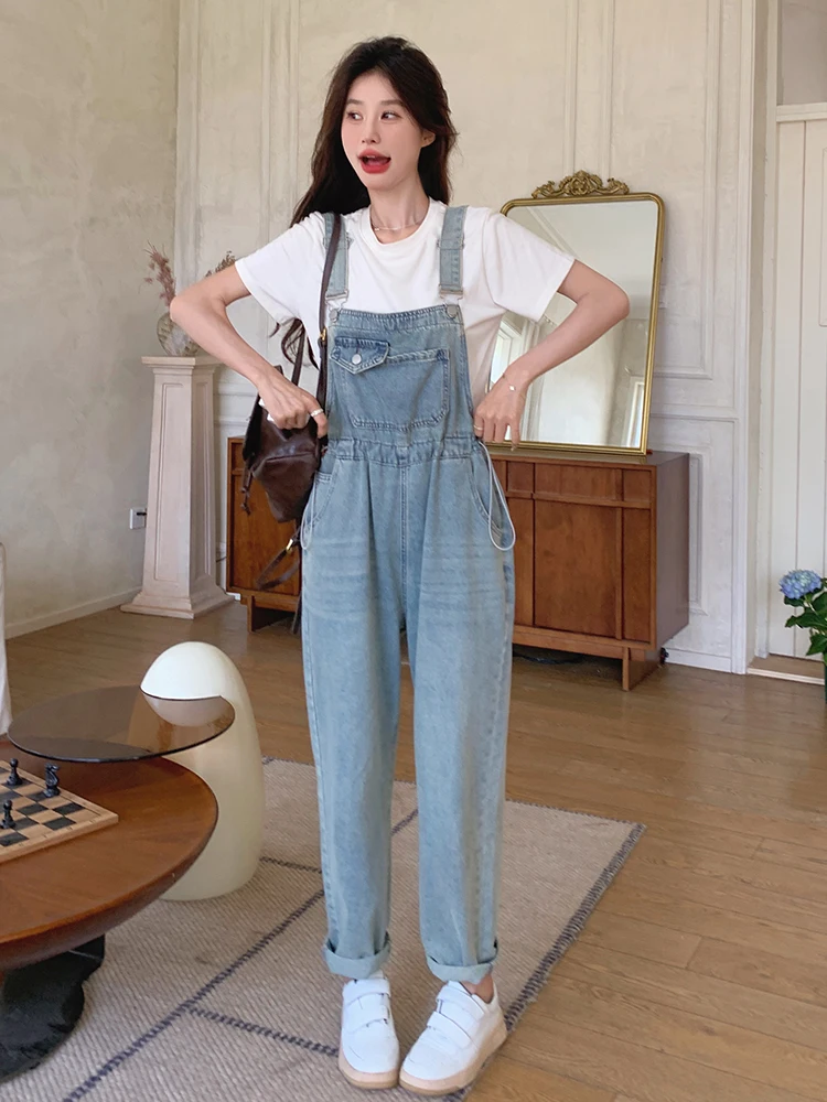 Корейские джинсовые комбинезоны серии Sle Salt: новые летние свободные модные брюки-комбинезоны для женщин, визуально стройнящие фигуру
Корейские джинсовые комбинезоны серии Sle Salt: новые летние свободные модные брюки-комбинезоны для женщин, визуально стройнящие фигуру