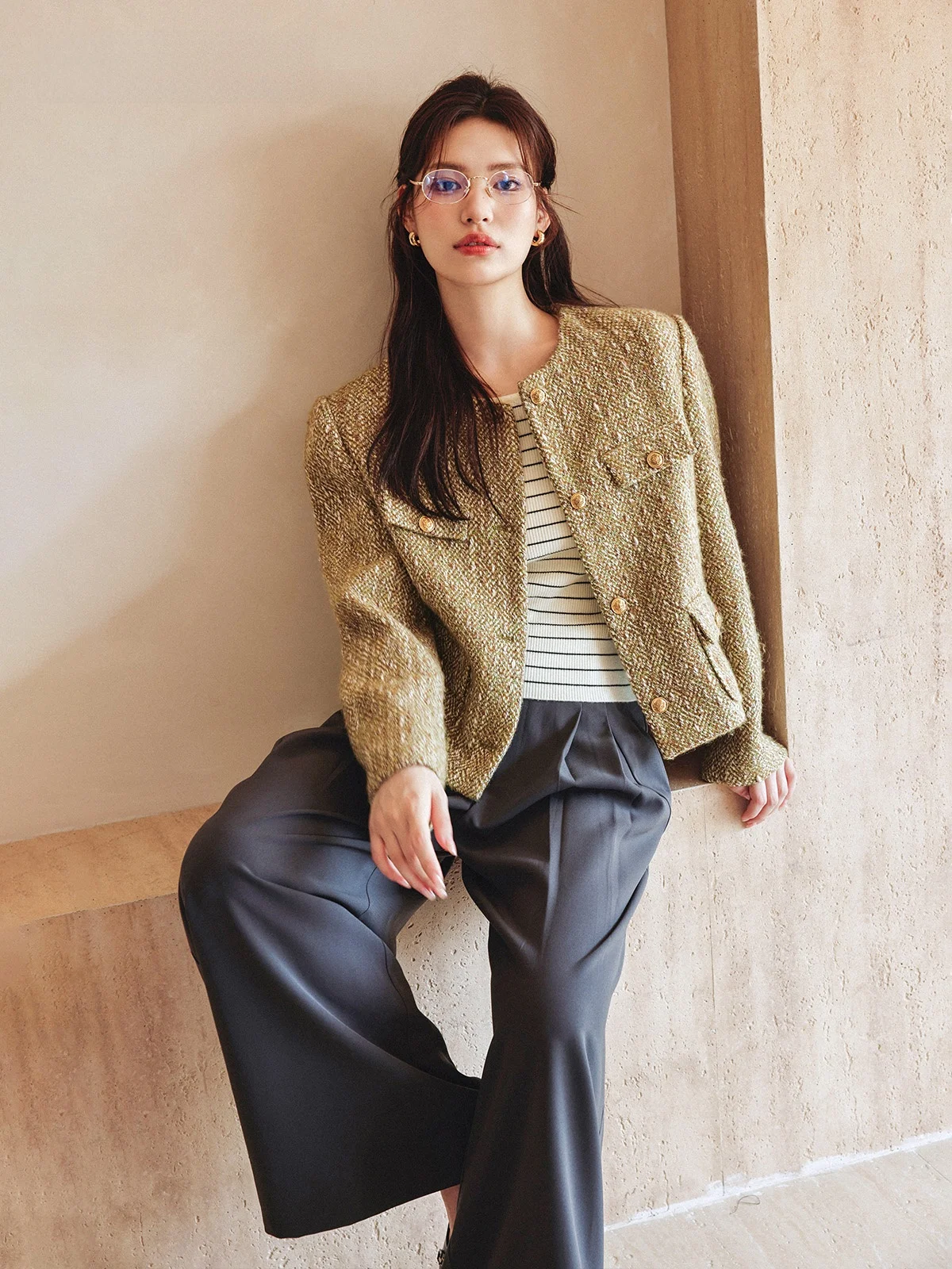 Женское классическое короткое пальто Ele round Ne Faion Outerwear Small Fraance Sle Proper Shoulder Classic Green Tea Lily Perfume
Женское классическое короткое пальто Ele round Ne Faion Outerwear Small Fraance Sle Proper Shoulder Classic Green Tea Lily Perfume