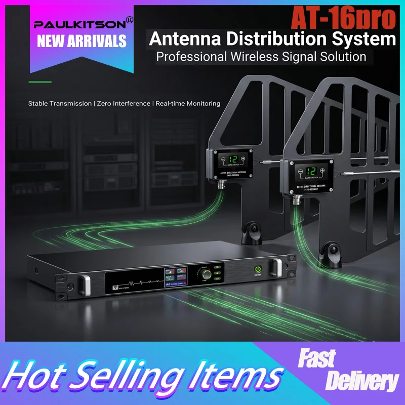 Paulkitson AT-16pro Antenna Distribution System Stable Transmission Zero Interference Real-time Monitoring Professional Wireless
Paulkitson AT-16pro Antenna Distribution System Stable Transmission Zero Interference Real-time Monitoring Professional Wireless