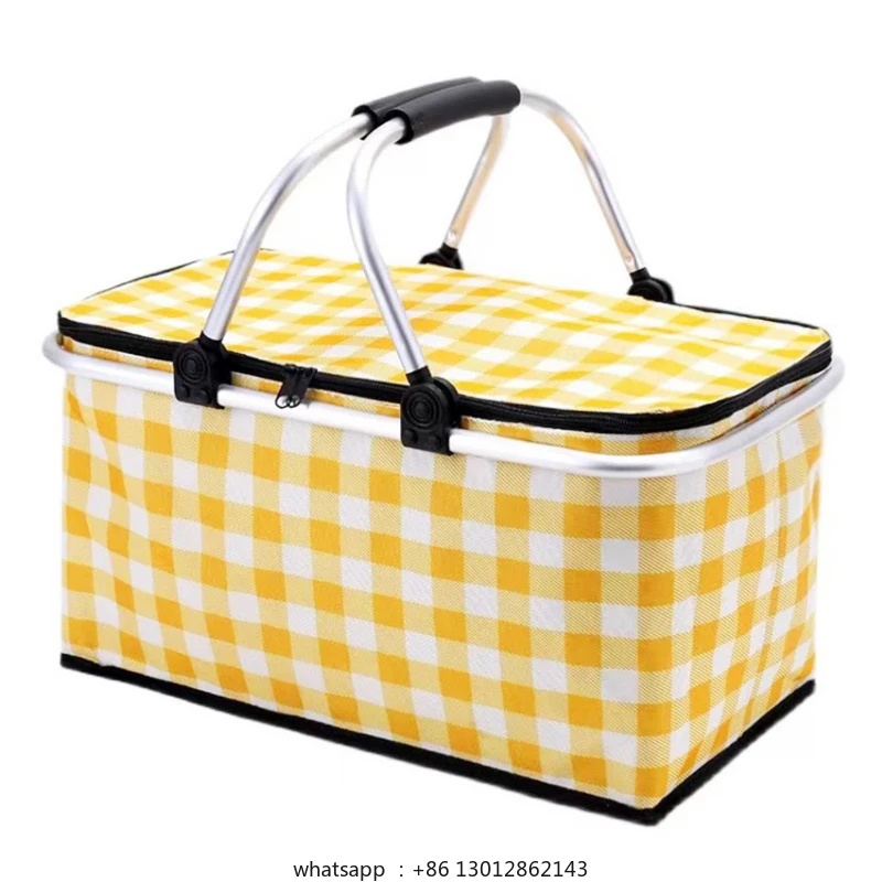 Foldable outdoor picnic camping thermal insulation hand basket
Foldable outdoor picnic camping thermal insulation hand basket