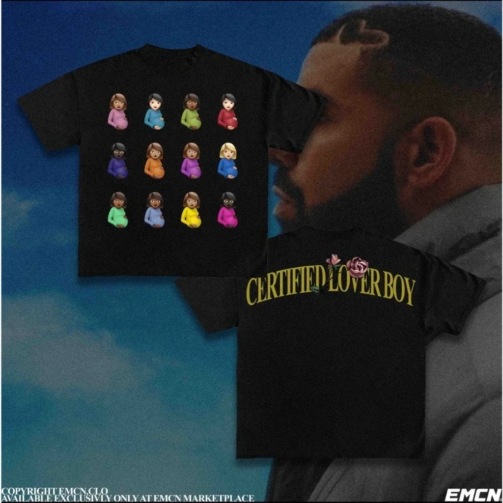 EMCN Oversized T-shirt Men Drake Certified Lover Boy CLB Rapper Drake All The Dogs Album T Shirt Men Women Hip Hop Short Sleeve
EMCN Oversized T-shirt Men Drake Certified Lover Boy CLB Rapper Drake All The Dogs Album T Shirt Men Women Hip Hop Short Sleeve
