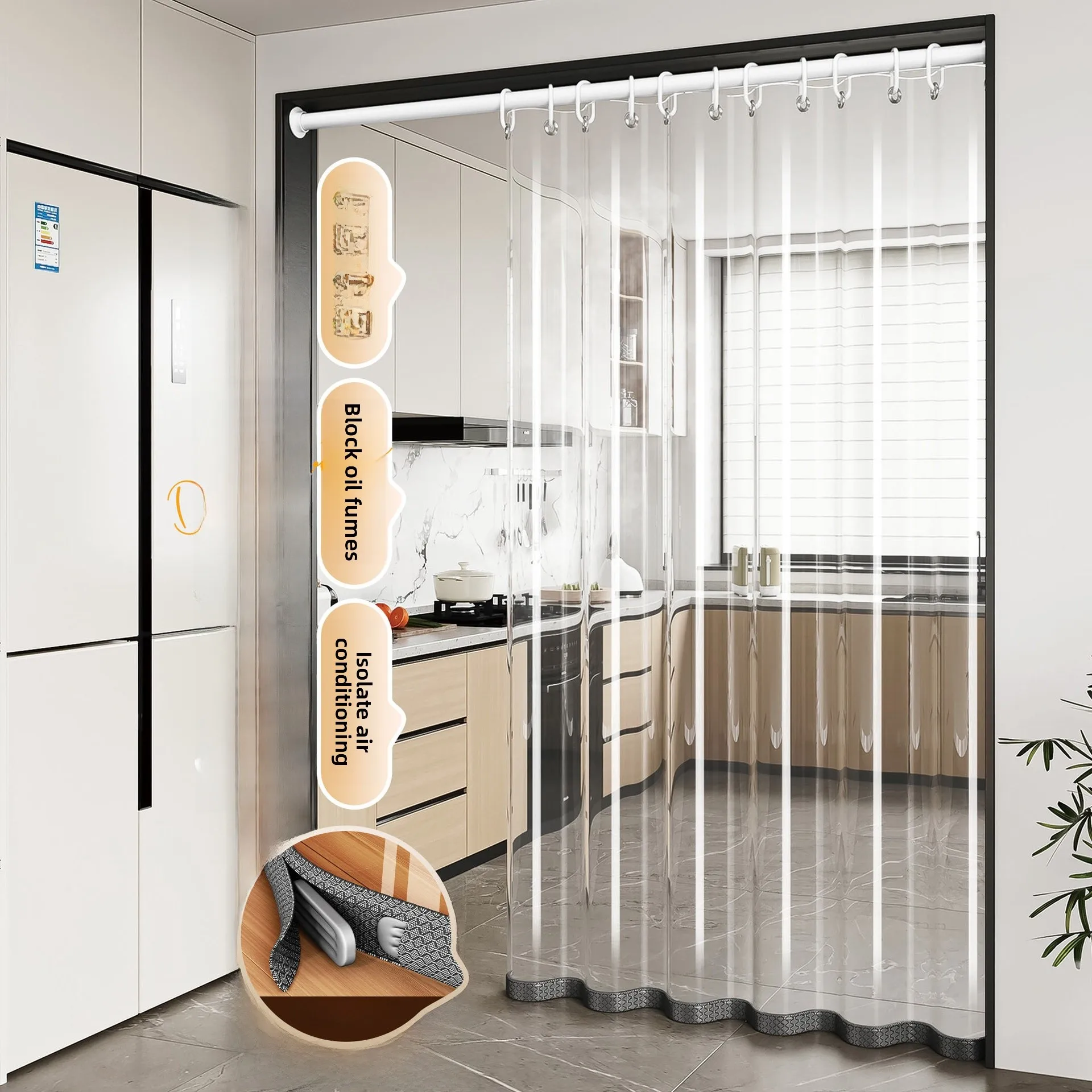 Transparent Air Conditioner Door Curtain Special Windproof Room Partition Curtain Home Decor EVA Soft Door Curtain
Transparent Air Conditioner Door Curtain Special Windproof Room Partition Curtain Home Decor EVA Soft Door Curtain
