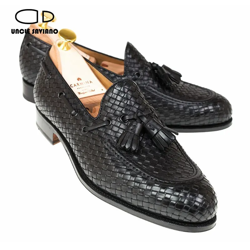 Uncle Saviano Loafers Luxury Men Dress Shoes Party Genuine Leather Plaid Handmade Fashion Designer Italian Shoes Men Original
Uncle Saviano Loafers Luxury Men Dress Shoes Party Genuine Leather Plaid Handmade Fashion Designer Italian Shoes Men Original