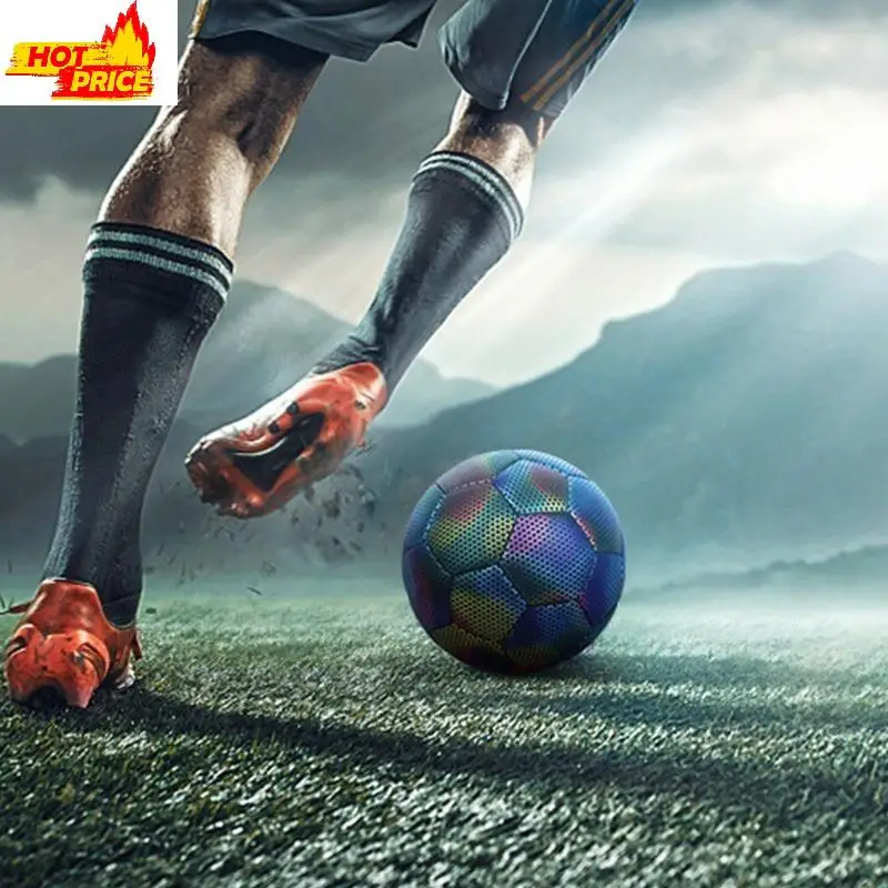 Reflective Soccer Ball Luminous Football Noctilucous Soccer Student Teenager Team Training Noctilucent Ball Size 4/5
Reflective Soccer Ball Luminous Football Noctilucous Soccer Student Teenager Team Training Noctilucent Ball Size 4/5