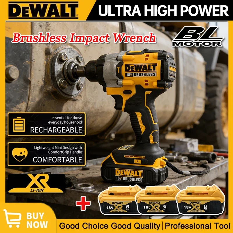 Бесщеточный ударный гайковерт и аккумуляторная дрель DEWALT DCF921, 1/2 дюйма, с регулируемой скоростью, многофункциональный, без аккумулятора и зарядного устройства, для авторемонта и домашнего использования
Бесщеточный ударный гайковерт и аккумуляторная дрель DEWALT DCF921, 1/2 дюйма, с регулируемой скоростью, многофункциональный, без аккумулятора и зарядного устройства, для авторемонта и домашнего использования