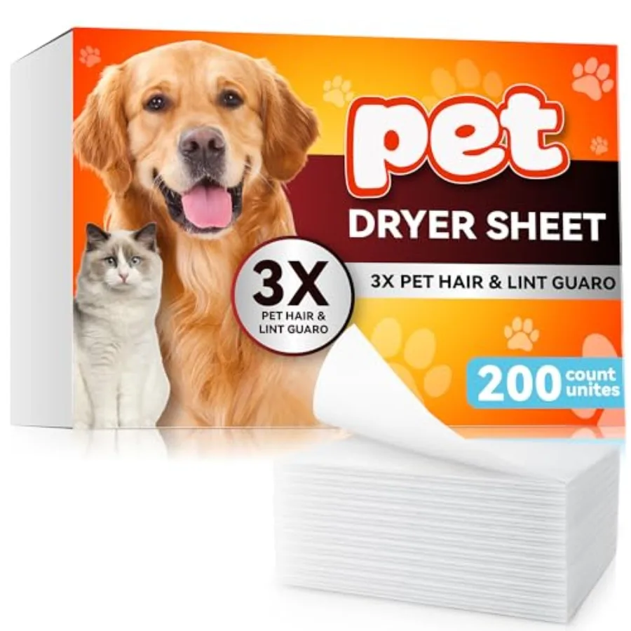 Pet Hair Remover for Laundry, Lint Dryer Sheets, 3 X Pet Hair Fighters, Reduces Static, Adds Softness,Count
Pet Hair Remover for Laundry, Lint Dryer Sheets, 3 X Pet Hair Fighters, Reduces Static, Adds Softness,Count
