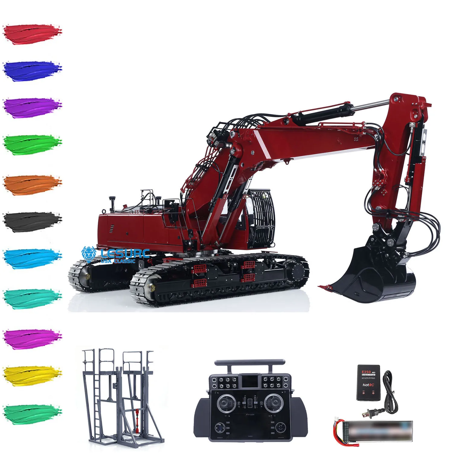 SP LESU LR960 Remote Control Digger 1/14 RC Full Hydraulic Excavator RTR Construction Vehicle Light Sound Smoke Unit Toy Model
SP LESU LR960 Remote Control Digger 1/14 RC Full Hydraulic Excavator RTR Construction Vehicle Light Sound Smoke Unit Toy Model