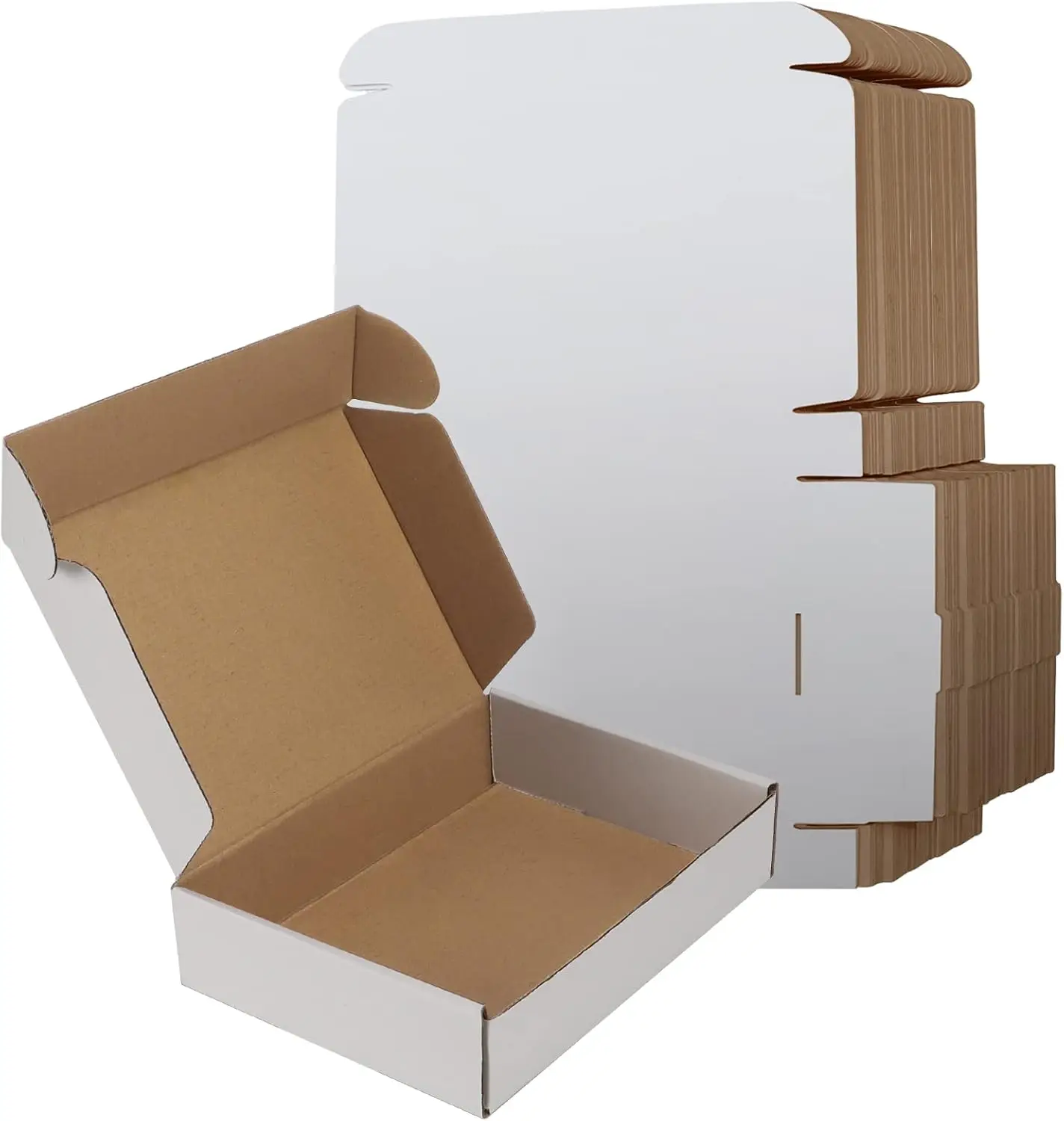 50 Pack 9x6x2 Small Corrugated Cardboard Boxes for Shipping, White Mailer Box
50 Pack 9x6x2 Small Corrugated Cardboard Boxes for Shipping, White Mailer Box