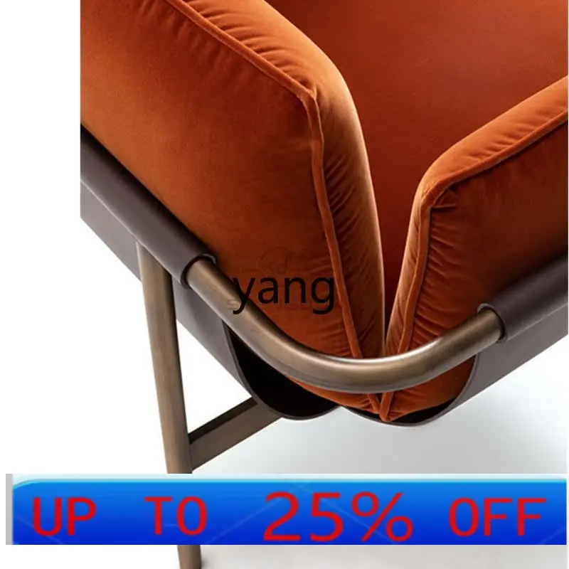 yjq living room leisure chair saddle leather single sofa chair hotel stainless steel back armchair
yjq living room leisure chair saddle leather single sofa chair hotel stainless steel back armchair