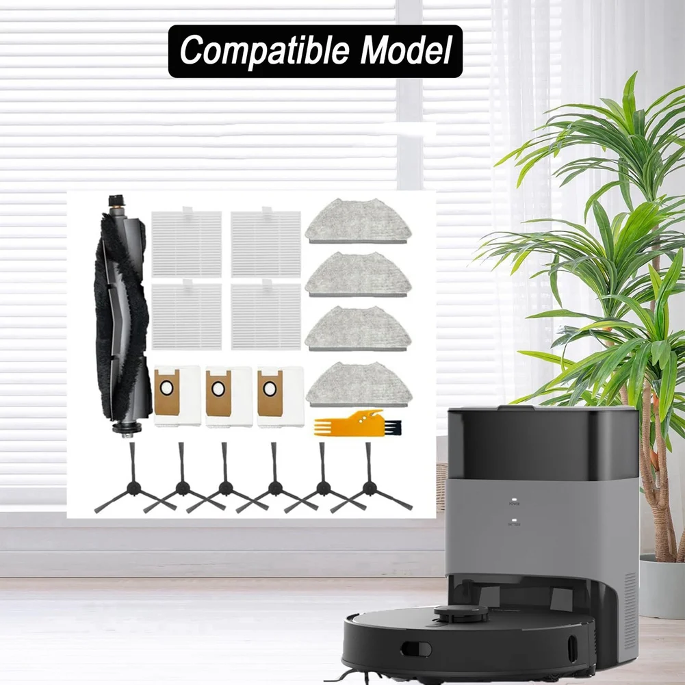 19-Piece Accessory Kit For AIRROBO T20+ Robot Vacuum Cleaner: Main Brush, Dust Bag, HEPA Filter, Mop Pad, Side Brush-AC17
19-Piece Accessory Kit For AIRROBO T20+ Robot Vacuum Cleaner: Main Brush, Dust Bag, HEPA Filter, Mop Pad, Side Brush-AC17