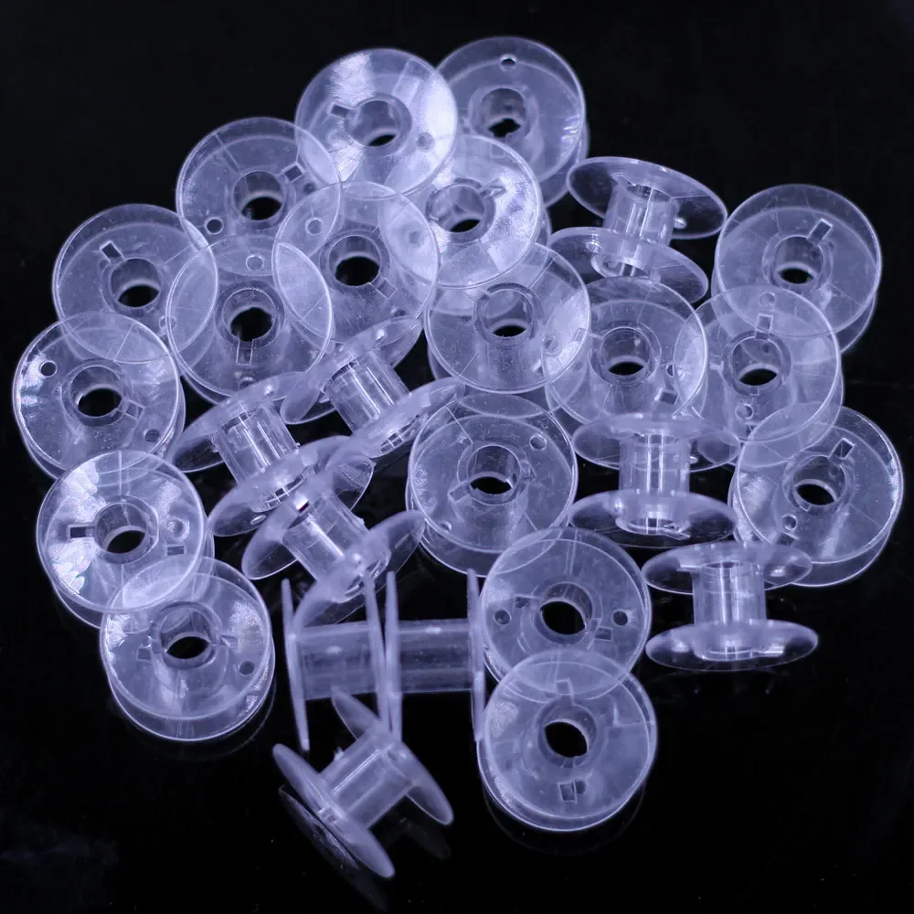 50Pcs Spools Machine Bobbin Case Textile Yarn Thread String Tools Transparent Plastic Accessories 20x11mm
50Pcs Spools Machine Bobbin Case Textile Yarn Thread String Tools Transparent Plastic Accessories 20x11mm