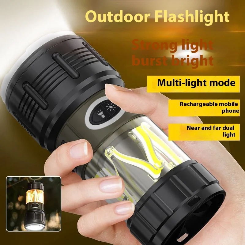 Portable Multi-Function Portable Lamp Outdoor Charging Waterproof Tent Camping Lamp Household Emergency Flashlight
Portable Multi-Function Portable Lamp Outdoor Charging Waterproof Tent Camping Lamp Household Emergency Flashlight