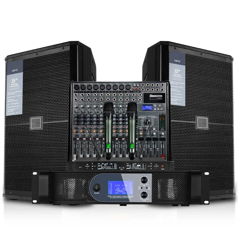 D815 Professional Audio Sound Equipment 15-inch Speakers With Audio Mixer/handle Mic for Concert Wedding Outdoor Church
D815 Professional Audio Sound Equipment 15-inch Speakers With Audio Mixer/handle Mic for Concert Wedding Outdoor Church